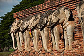 Thailand - Old Sukhothai - Wat Sorasak. The chedi is a good example of the 